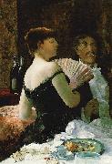 Ralph Curtis James McNeill Whistler at a Party USA oil painting artist